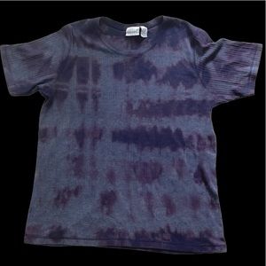 Dark Blue Purple Tie Dye Shirt
